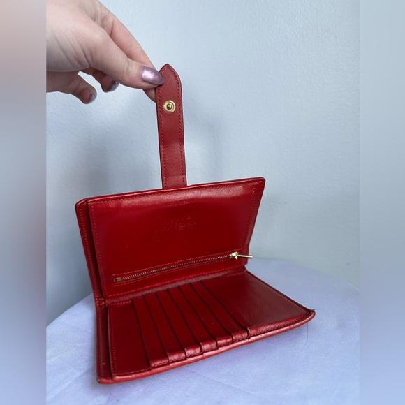 CELINE Red Folded Wallet - Picture 3 of 8